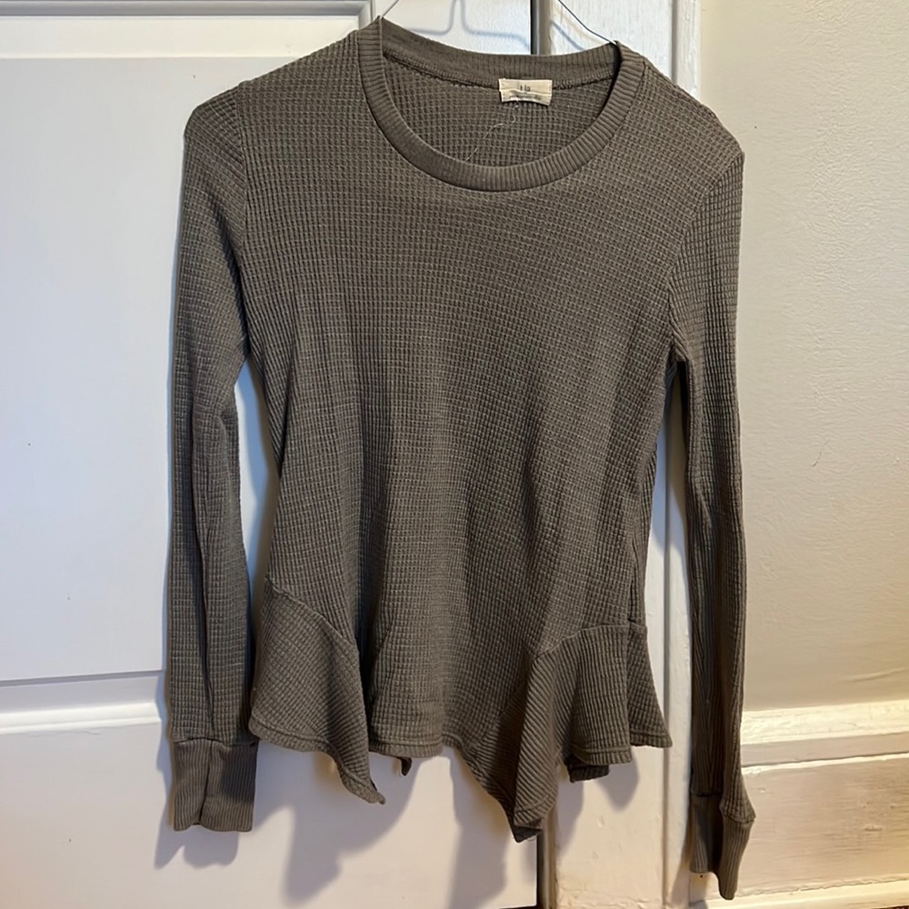 Anthropologie waffle long sleeve shirt
